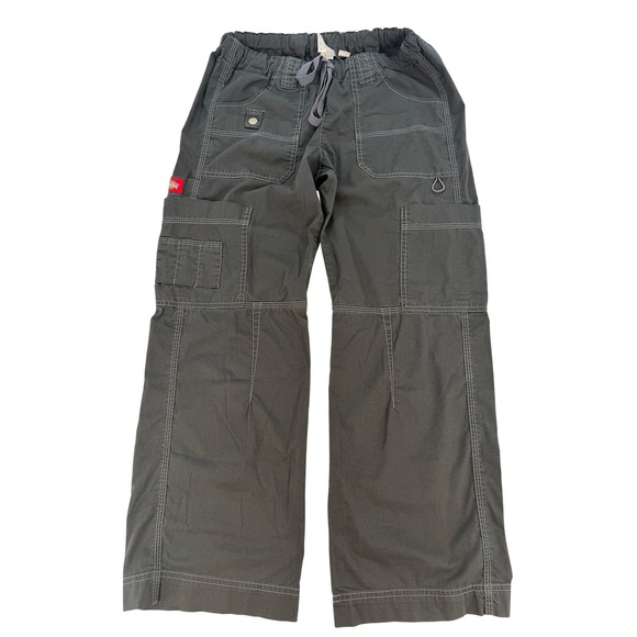 Pants - Dickies Cargo Work Pants Petite XS Black Utility Elastic Waist Straight Leg